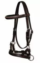 EE TACK Side Pull Reithalfter aus vorgeöltem Leder