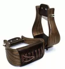 Premium Holzsteigbügel Flat Bottom Mod.2