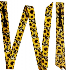 Nylon Off-Billet und Tie Strap Set Fashion Print Sun Flower Nylon Off-Billet und Tie Strap Set Fashion Print Sun Flower
