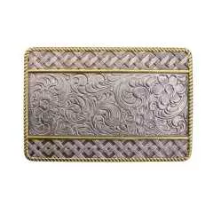 Western Buckle Gürtelschnalle ILC Woven Engraved Floral
