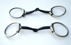 Loose Ring Snaffle Bit Blacksteel Mouthpiece Loose Ring Snaffle Bit Blacksteel Mouthpiece