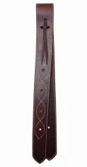 Off-Billet Stitched Latigo Leder