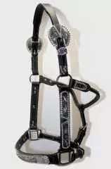 EE TACK Western Show Halfter mit Silber Größe COB Typ 2