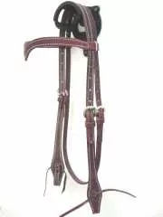 EE Tack Kopfstück - Latigo Stitched - V-Stirnband