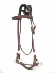 Side Pull mit Single Round Leather Noseband aus Latigo