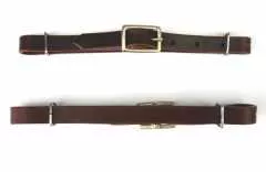 Kinnriemen aus Latigo Leder schmal dunkel / latigo