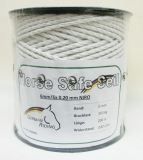 Horse Safe Weidezaun Seil, 6mm, 200m (6 x 0,20, Niro) weiß
