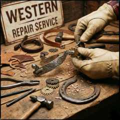 Westernsporenrädchen Wechselservice inkl. Material Westernsporenrädchen Wechselservice inkl. Material